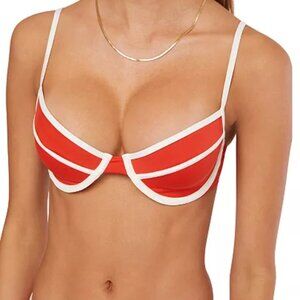 WeWoreWhat Women's Sweetheart-Neck Underwire Bikini Top - M